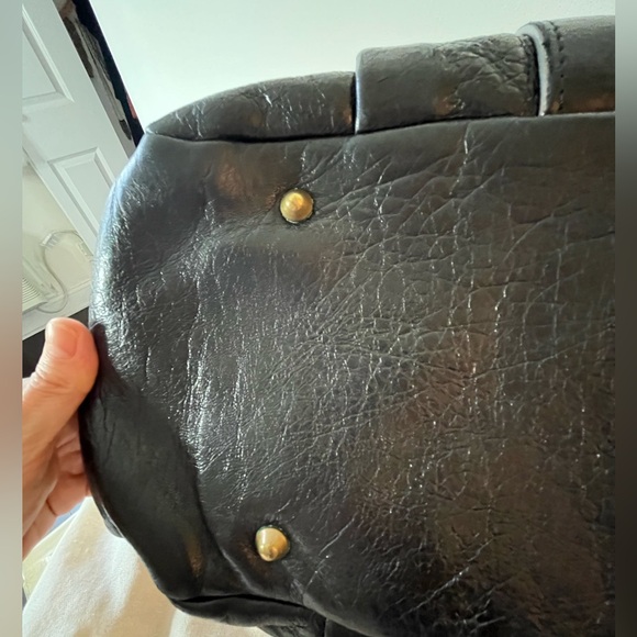 CHLOE Black Leather Large Heloise Satchel Bag with Dustbag - Picture 9 of 16